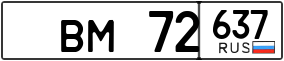 Trailer License Plate